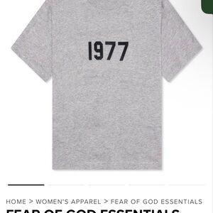 Essentials Gray Short Sleeve Tee